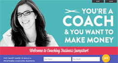 Desktop Screenshot of coachingbusinessjumpstart.com