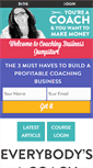 Mobile Screenshot of coachingbusinessjumpstart.com